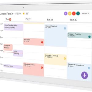 Skylight Calendar: 15 inch Digital Calendar & Chore Chart, Smart Touchscreen Interactive Display for Family Schedules - Wall Mount Included